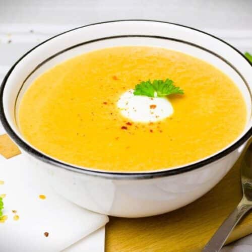 Karottensuppe - schnell, lecker mit Ingwer, Orange und Kokos