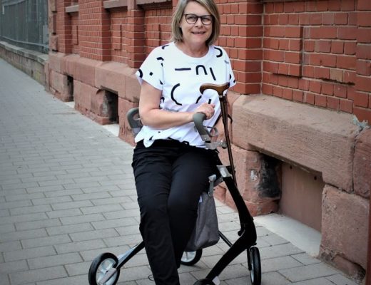Rollator zum Sitzen aus Dänemark